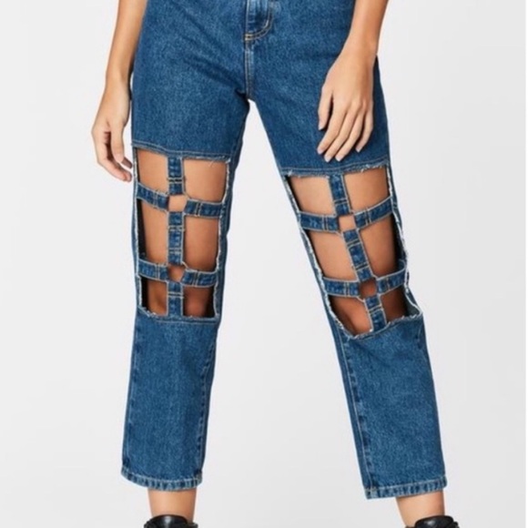 COPY - Carmar LF Hermia Cut Out Jeans - Picture 2 of 5